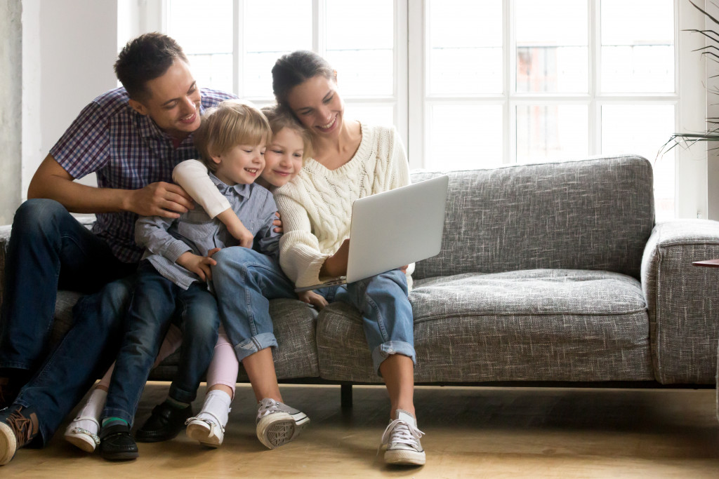 family with clean home